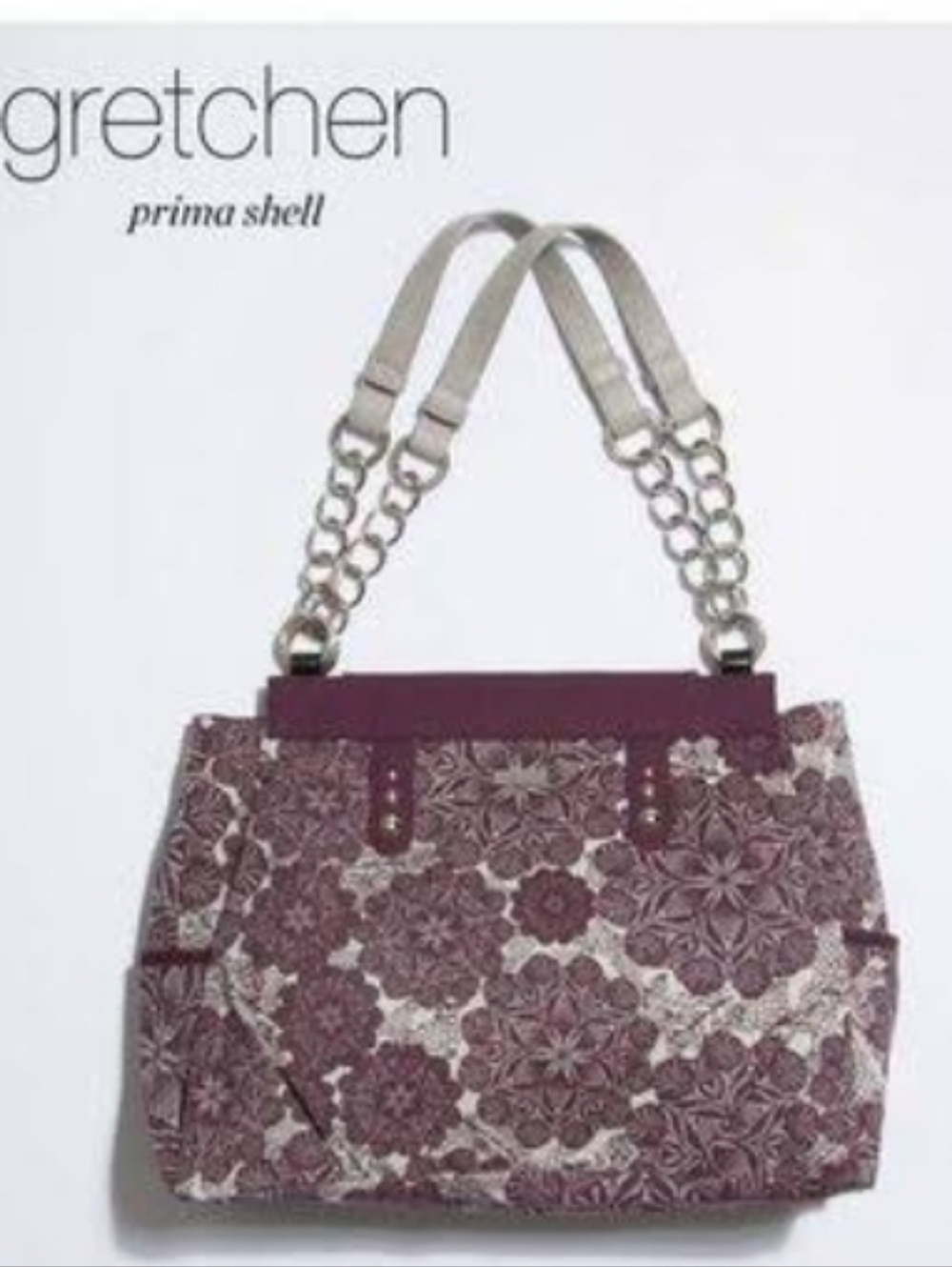 Miche GRETCHEN Prima Shell Plum Prple And Silver Floral